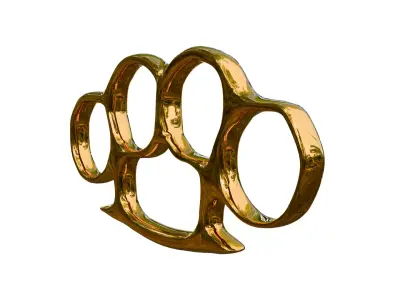 Brass Knuckles Game Ready Low-poly 3D model