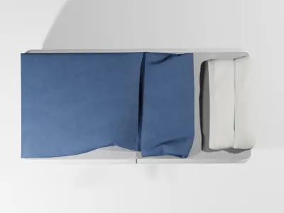 Sci fi bed Low-poly 3D model buy