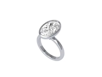 Wedding Ovel Ring  Free 3D print model