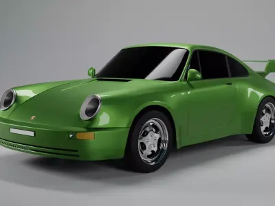 Porsche 911 964 coupe carrera rs 3D model  3D model