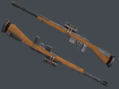 Stylized Weapon Pack Low-poly 3D model