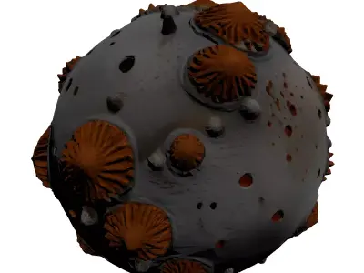SciFi Organic Orb Asset 3D model