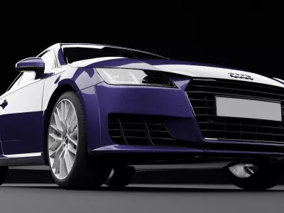 Audi TT Night Blue Metallic 3D model