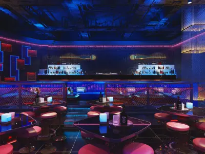 Industrial style bar-dance floor 3D model