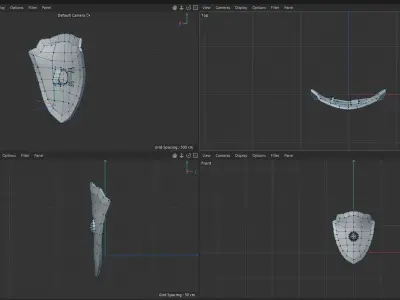 Medieval 3D Shield 3D model