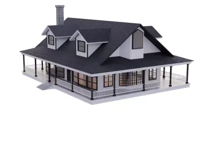 Lakeside House 3D model