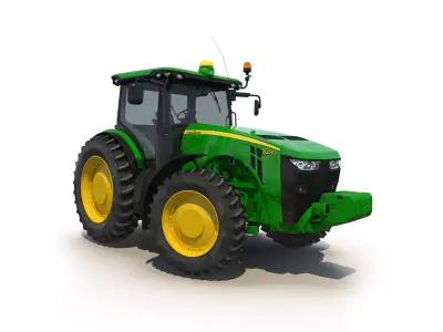 Tractor John Deere 8335R Rigged 3D model