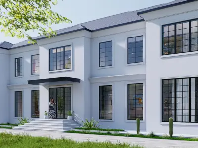 House Low-poly 3D model 4
