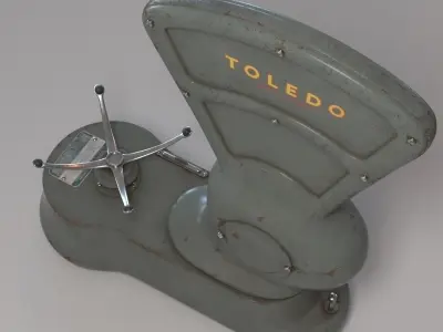 Vintage scale 3D model purchase