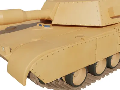Main Battle Tank 3D model by TheHarryAli - PBR