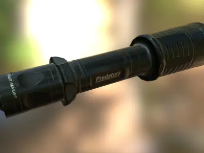 Tactical Flashlight Armytek Predator Pro Low-poly 3D model