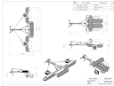 WG 0001 - Cambridge roller 3D model