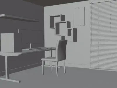 Clean Room Free low-poly 3D model