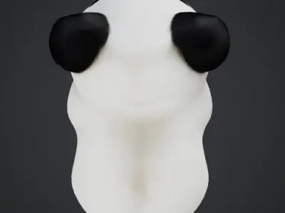 Panda Pet Low-poly 3D model