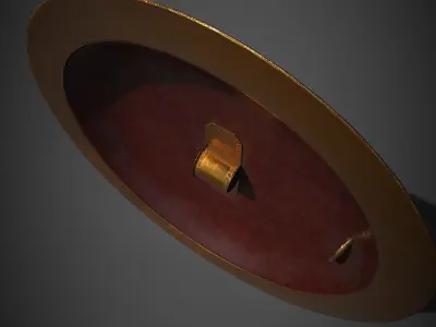 Aspis hoplite shield Low-poly 3D model