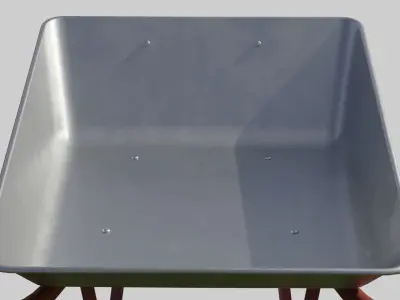 New clean wheelbarrow pushcart 3D model