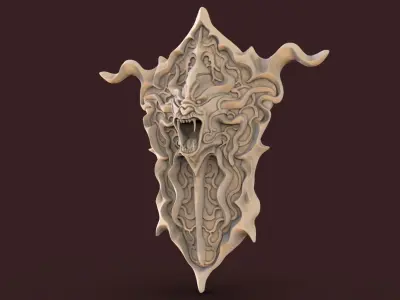 Shield fantasy 3D model purchase