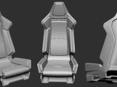 Racing seat 3D print model