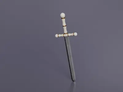 Royal Sword Low-poly 3D model