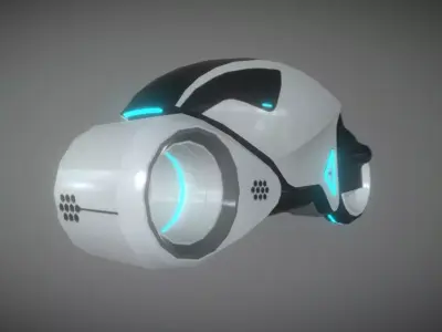 Legacy Classic Light Cycle Low-poly 3D model