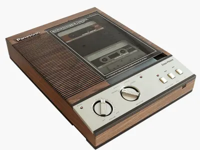 Vintage Panasonic Answering Machine 3D model purchase