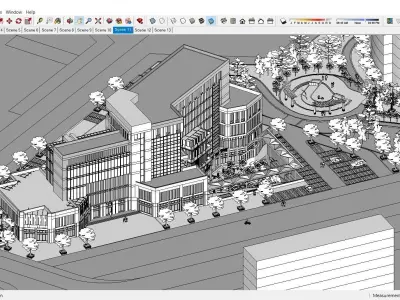 Sketchup Office building 194 3D model