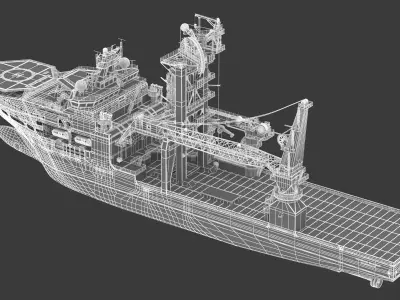 Normand Maximus Subsea Construction Vessel 3D model