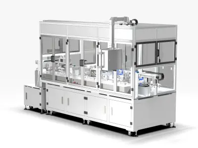 Automatic Soft Pack Battery Welding Line 3D model