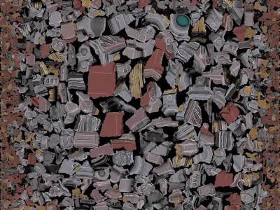 Stylized Pistol 3D model