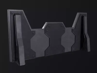 Militarry Barricade PBR Low-poly 3D model purchase