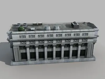 European Building 3D model get