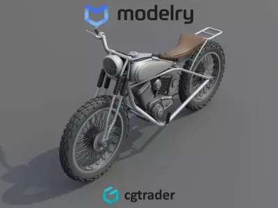 Trail Motorcycle 3D model