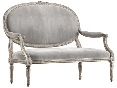 chairish louis sofa art 5694 3D model