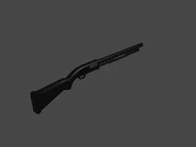 Lowpoly Mossberg 590 Low-poly 3D model