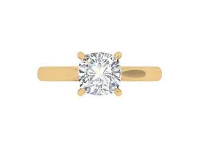 Cushion Bridal Ring 3D print model buy