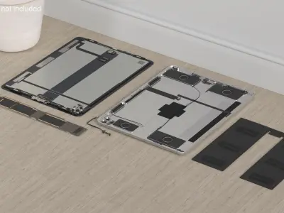 12 9 iPad Pro with Full Internal Structure 3D model