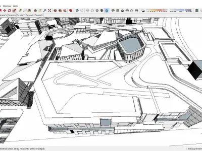 Sketchup Commercial Complex 157 3D model