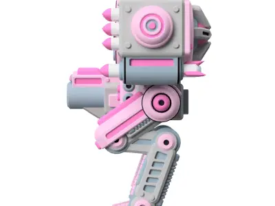 UwU Shadow Force Bandit Tabletop Mech Miniature  3D print model