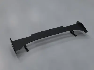 Spoiler bunny Carbon auto  3D model