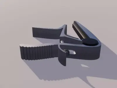 CAPO MODEL guitar pick Low-poly 3D model