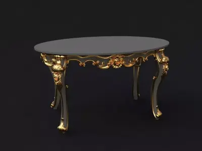 oval table 3D model