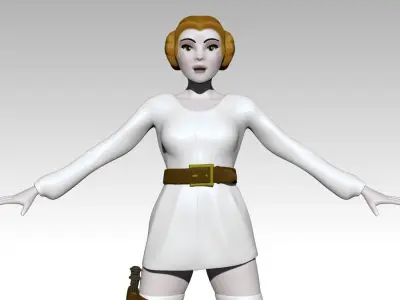 Princess Leia 3D model purchase