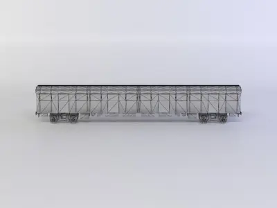 Subway train Low-poly 3D model purchase