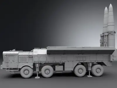 Iskander 9k720 Scale model   3D print model