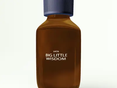 liqued-soap-Refreshing bio little vodka bottle mockup 3D model