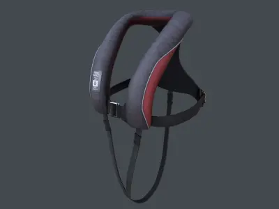 Inflatable Life Jacket SOLAS 3D model