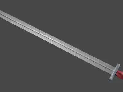 Caroling sword with Xyphos handle Low-poly 3D model