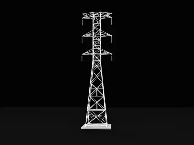 Transmission Tower Power Tower 3D model