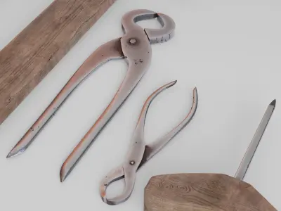 Tools package 02 Low-poly 3D model