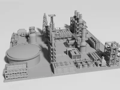 oil Factory for Print 3D print model